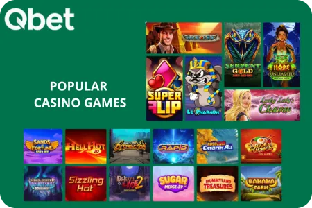 QBet Casino Most Popular Games